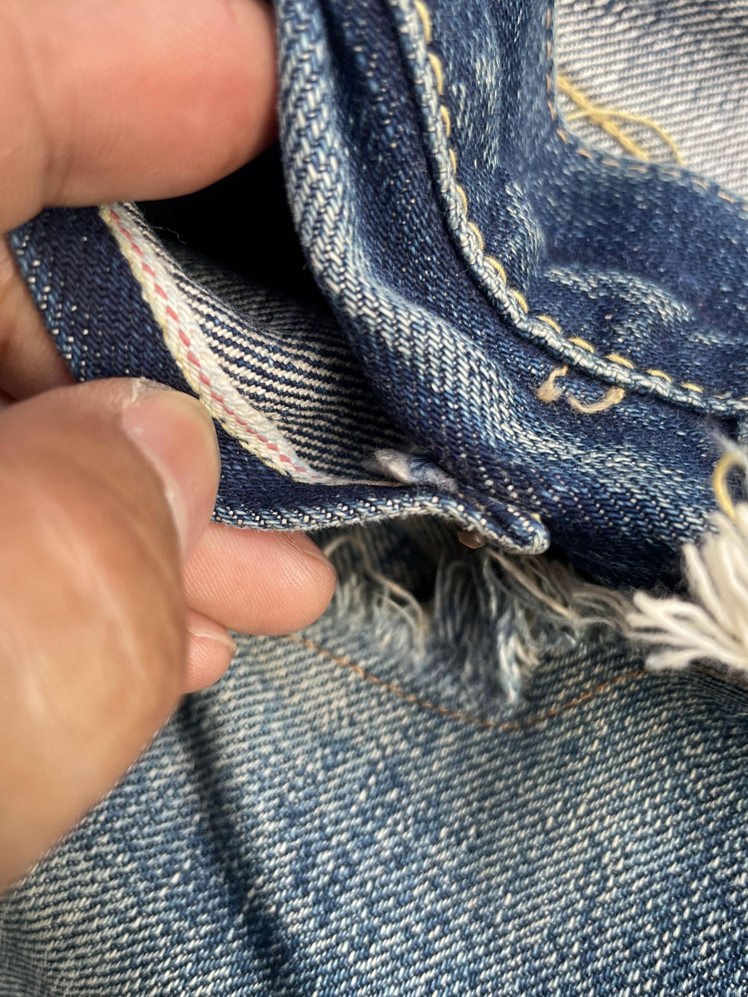 The Silver Stone Vintage Selvedge Silverstone Distresed Denim Size US 30 / EU 46 - 13 Thumbnail