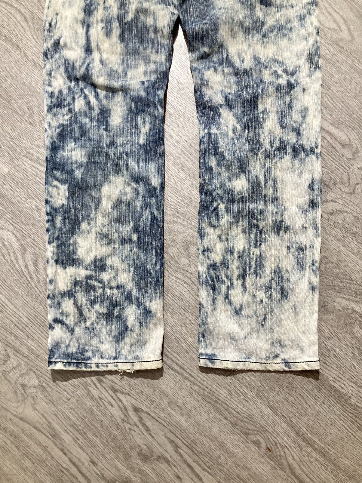 Tornado Mart 2000s Ugiz Distressed Ripped Acid Wash Denim Tornado Style Size US 29 - 17 Thumbnail
