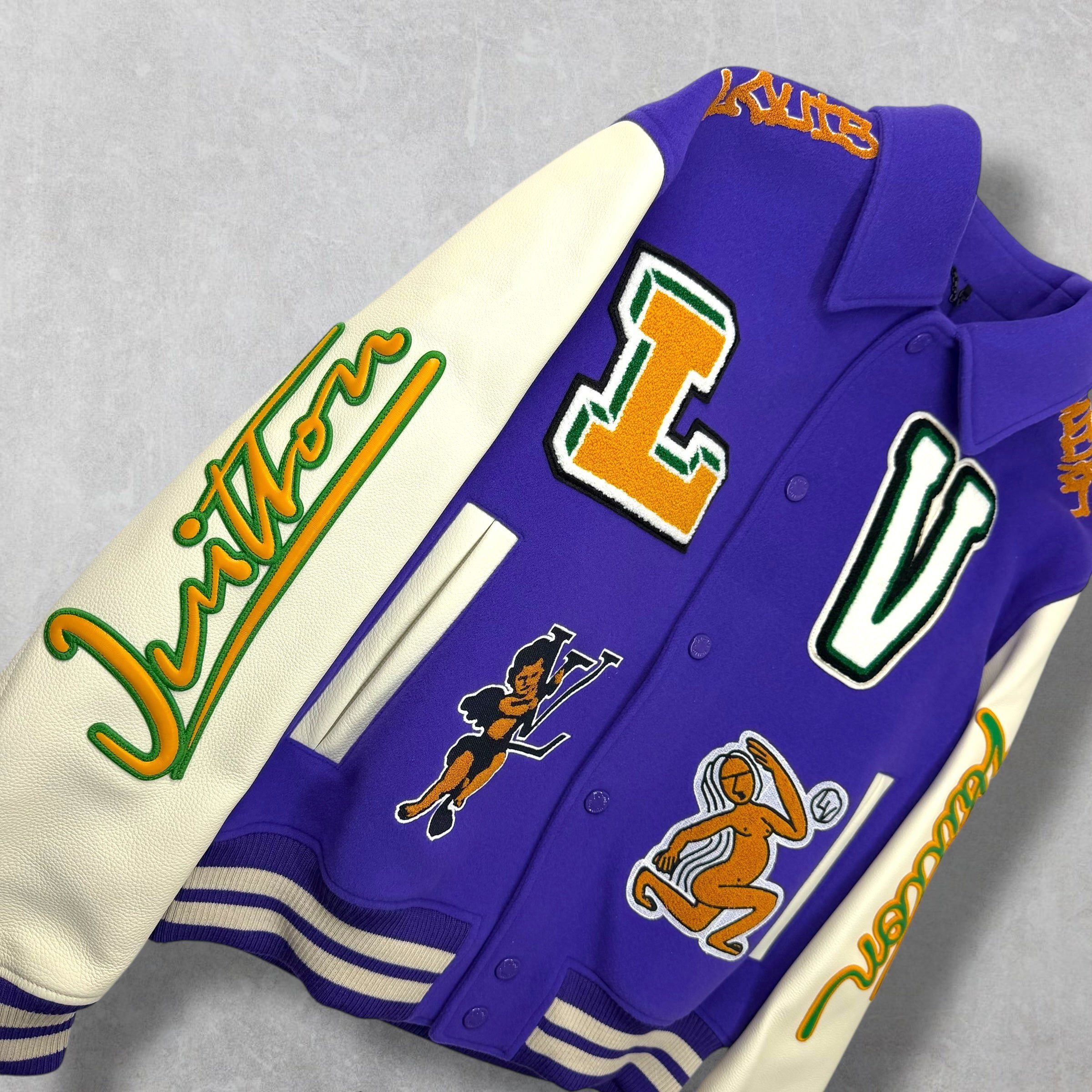 Louis Vuitton Louis Vuitton Frog Purple Varsity Jacket 50 (L) Size US L / EU 52-54 / 3 - 6 Thumbnail