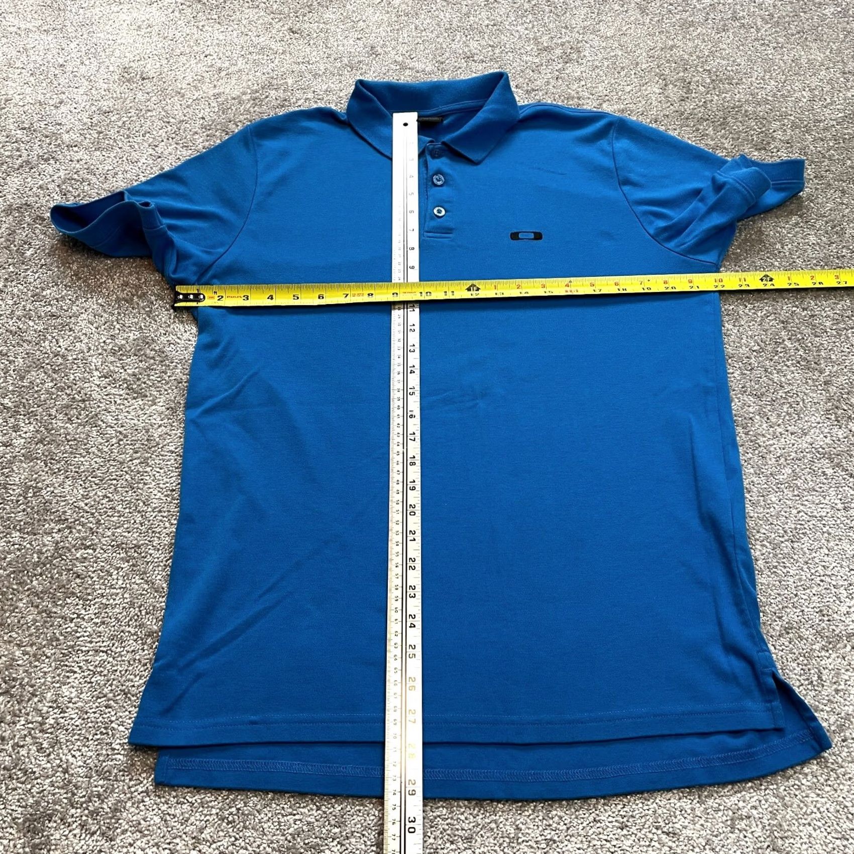 Oakley VINTAGE Oakley Polo Shirt Mens L Blue Golf Rugby Preppy Chest Logo Collared Cotton Size US L / EU 52-54 / 3 - 5 Thumbnail