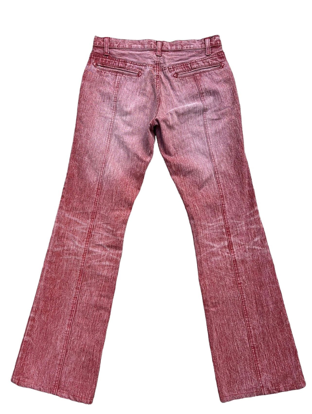 Schlussel Vintage Schlussel Japan Fade Red Denim Flare Jeans Size US 30 / EU 46 - 2 Thumbnail