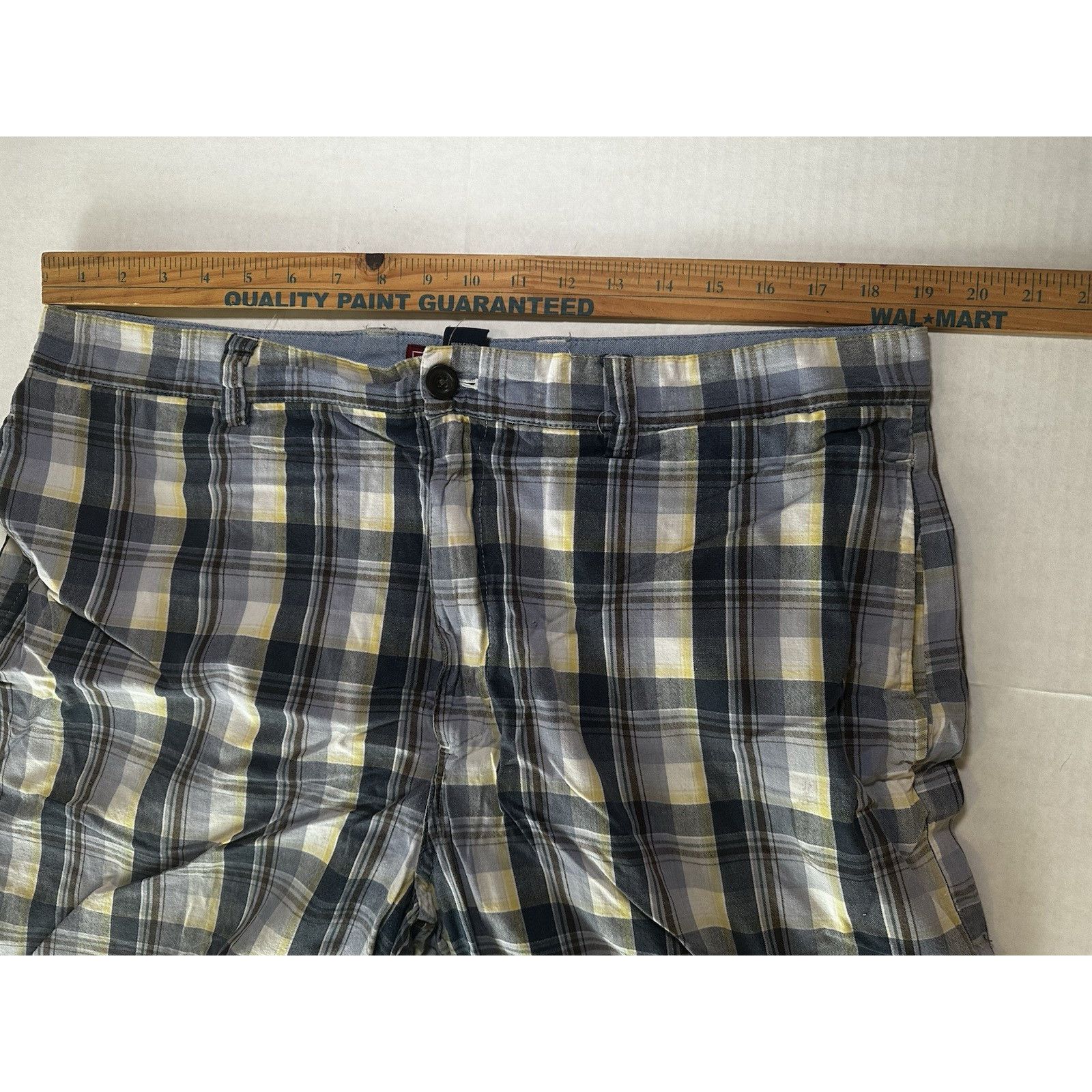 Chaps Chaps Ralph Lauren Chino Plaid Shorts Sz38 Blue/YellowPreppy Size US 38 / EU 54 - 5 Thumbnail