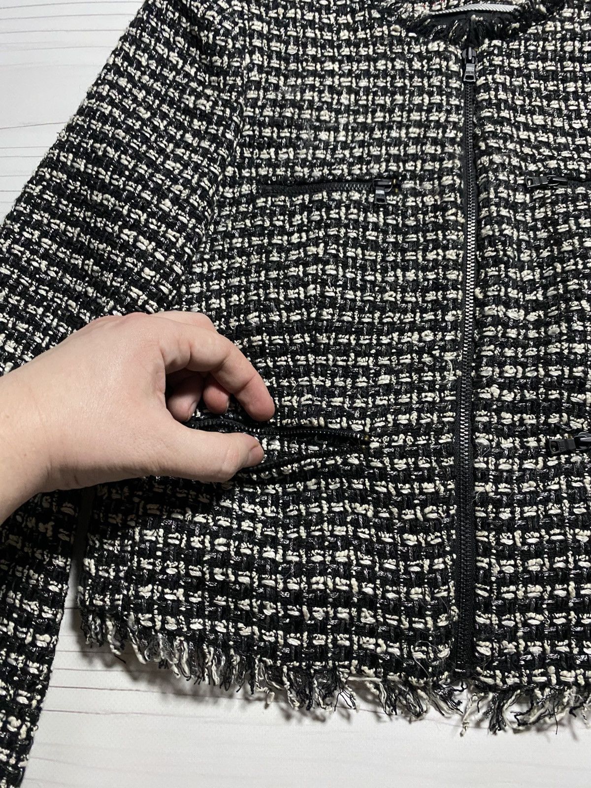 Alice + Olivia × Designer Alice + Olivia Employed tweed crop jacket Size S / US 4 / IT 40 - 8 Thumbnail