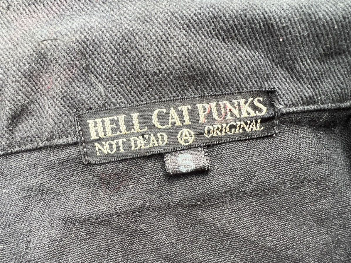 Vintage Vintage Japan Hell Cat Punks Not Dead Spike Vest Denim Size US XS / EU 42 / 0 - 17 Thumbnail