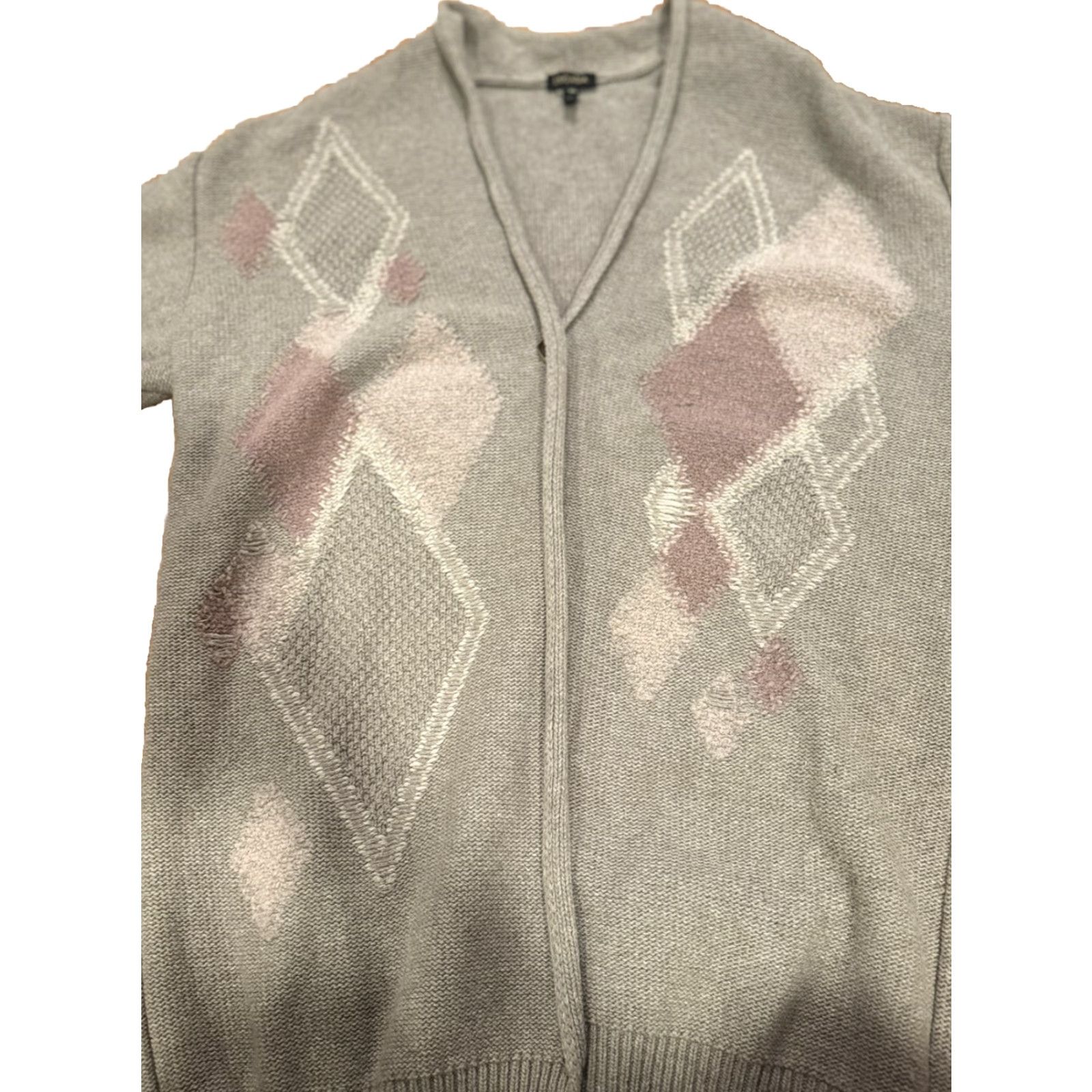 Escada VINTAGE Escada Cardigan Sweater Women XS Wool, Cashmere Taupe Multi Knit Long Sleeve Ruffle Cap Sleeve Regular Fall Winter Spring Womens XS Size XS / US 0-2 / IT 36-38 - 4 Thumbnail