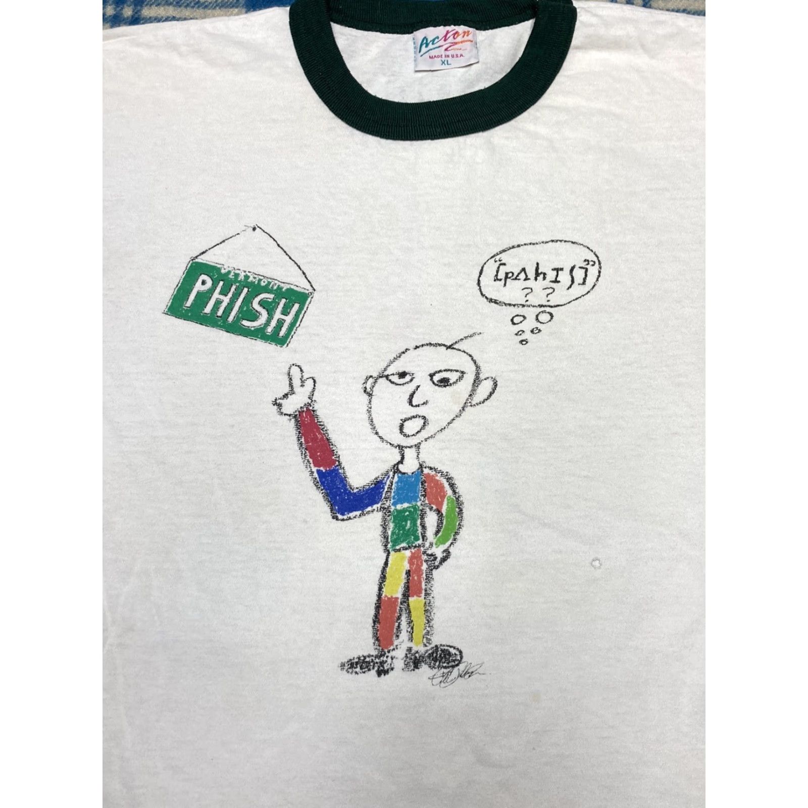 Vintage VINTAGE Phish Band Shirt Men XL White on Tour 1996 Cartoon Dead GDF Size US XL / EU 56 / 4 - 2 Thumbnail