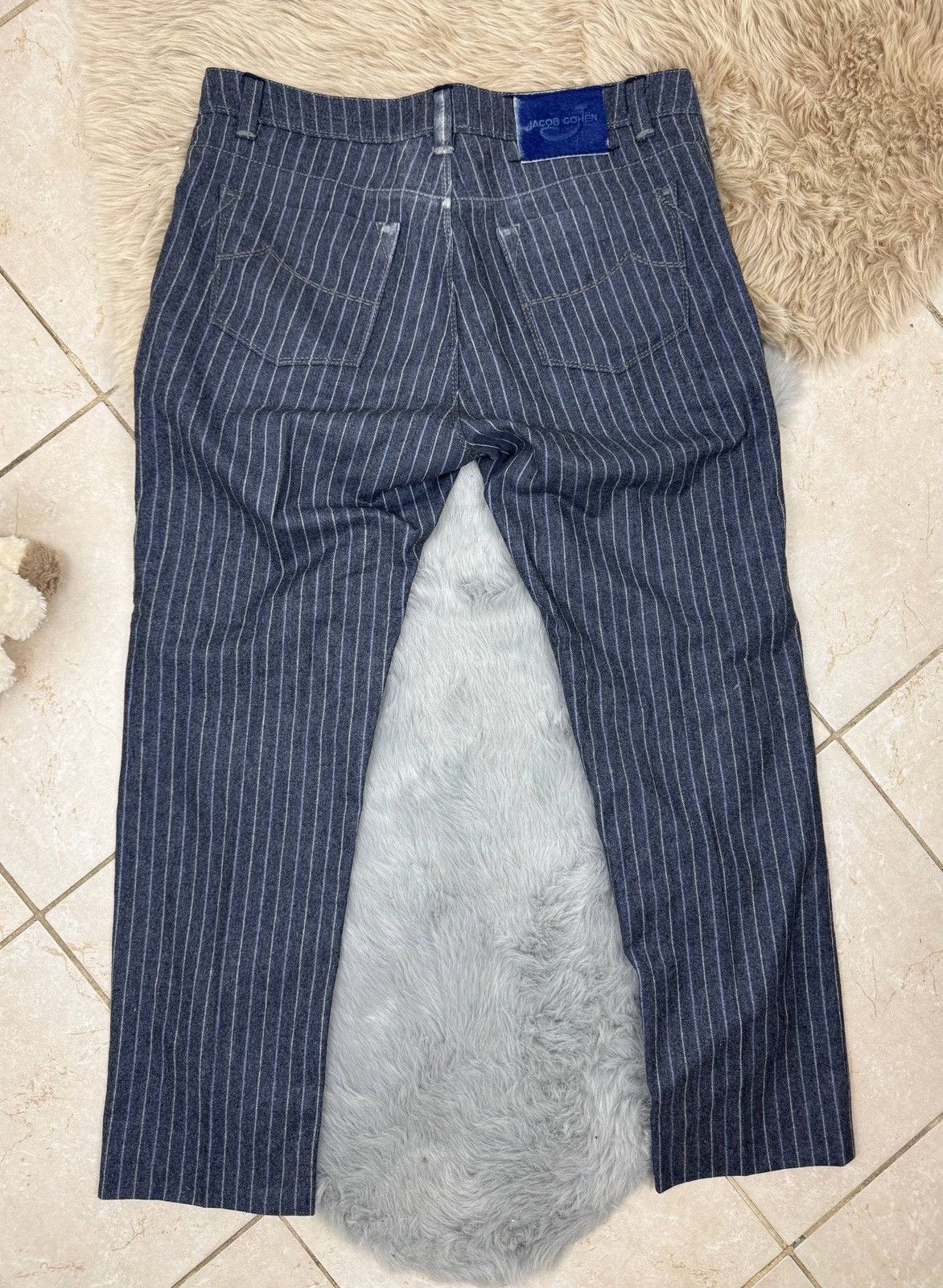 Jacob Cohen Jacob Cohen Vitale Barberis Canonico 688 Wool Slim Trousers Size US 36 / EU 52 - 4 Thumbnail