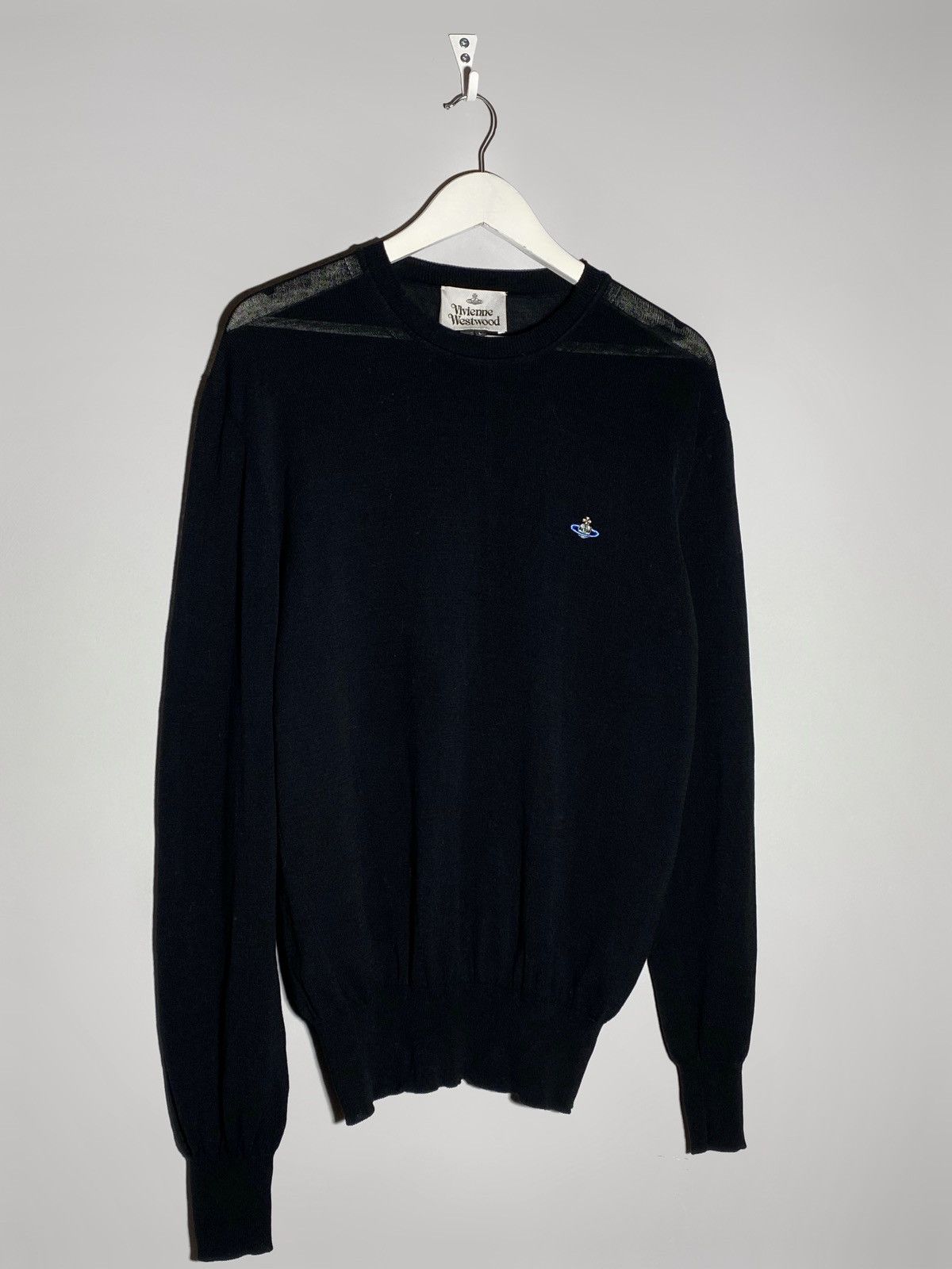 Vivienne Westwood Vivienne Westwood Iconic Logo Black Knitwear Sweatshirt Size US L / EU 52-54 / 3 - 2 Thumbnail