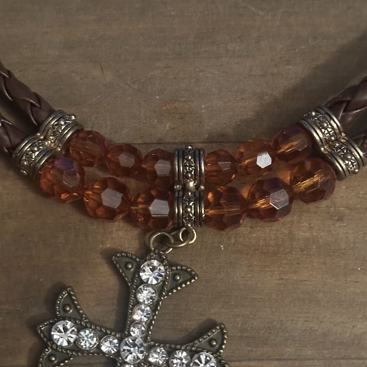 Other Bijoux Terner beaded leather rope cross pendant necklace Size ONE SIZE - 5 Thumbnail