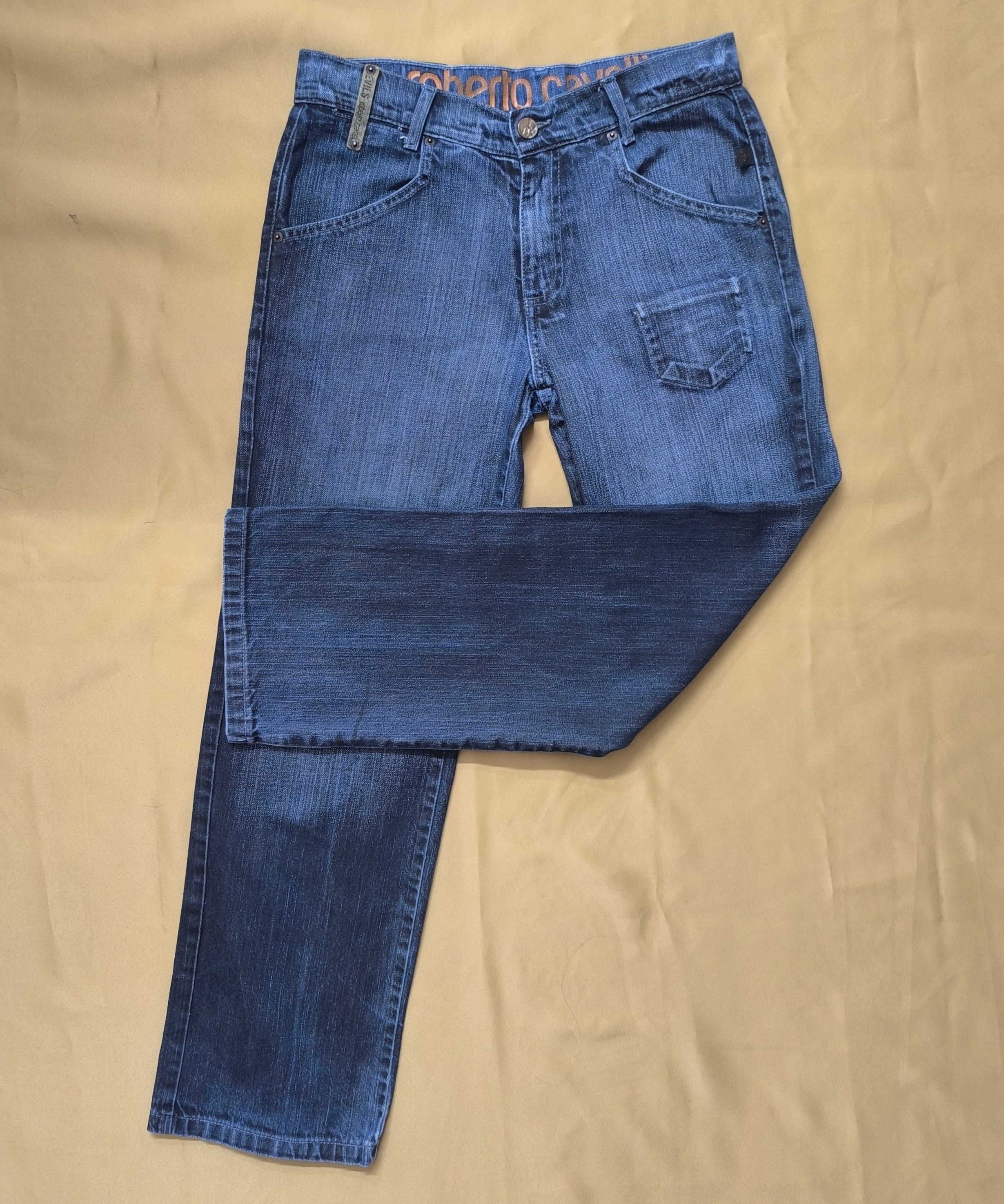 Roberto Cavalli Roberto Cavalli Vintage Devils Junior Blue Jeans Size XS Y2K Size 24" / US 00 / IT 34 - 3 Thumbnail