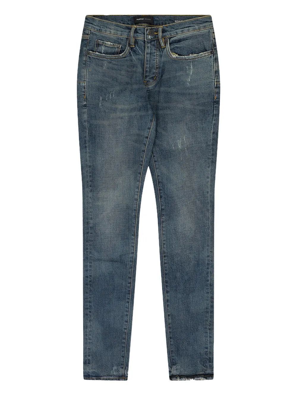 Purple Brand Purple Brand 'Indigo Perforated' Blue Jeans Size US 28 / EU 44 - 1 Preview