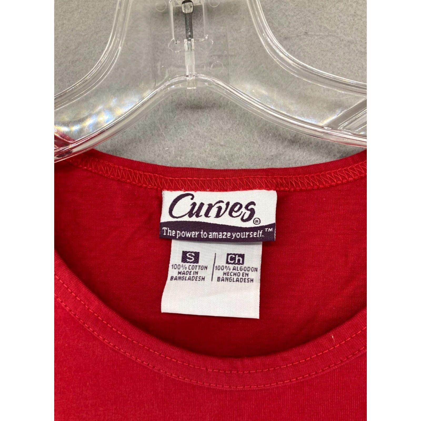 Vintage VINTAGE Curves T-Shirt Small Red Solid Workout Cap Sleeve Womens Size S / US 4 / IT 40 - 5 Thumbnail