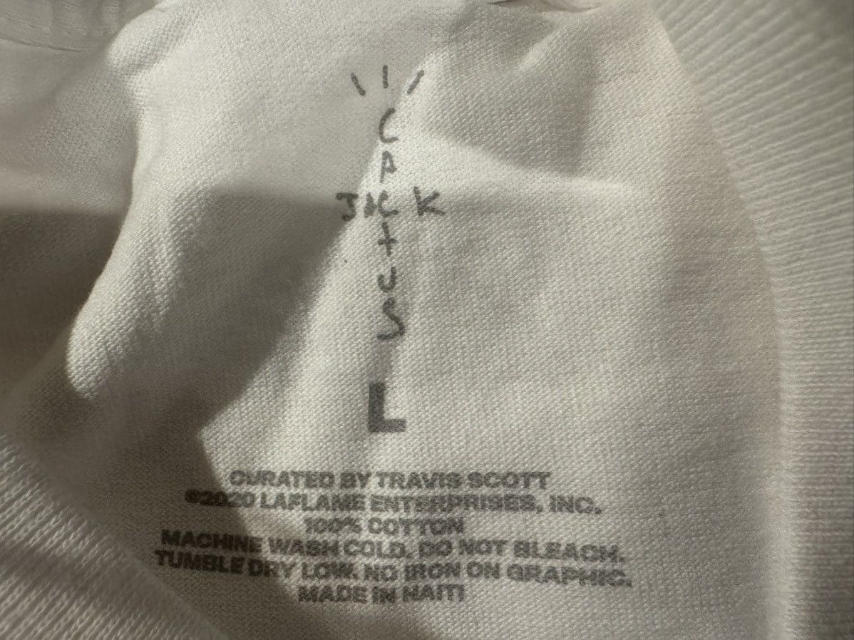 Travis Scott Large Travis Scott CJ White T-Shirt Tee Brown Logo Utopia Size US L / EU 52-54 / 3 - 4 Thumbnail