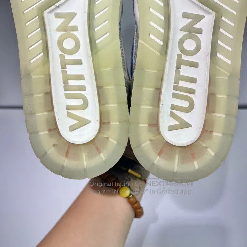 Louis Vuitton Louis Vuitton Trainer White and Blue Gradient Full Drill P Size US 8.5 / EU 41-42 - 5 Thumbnail