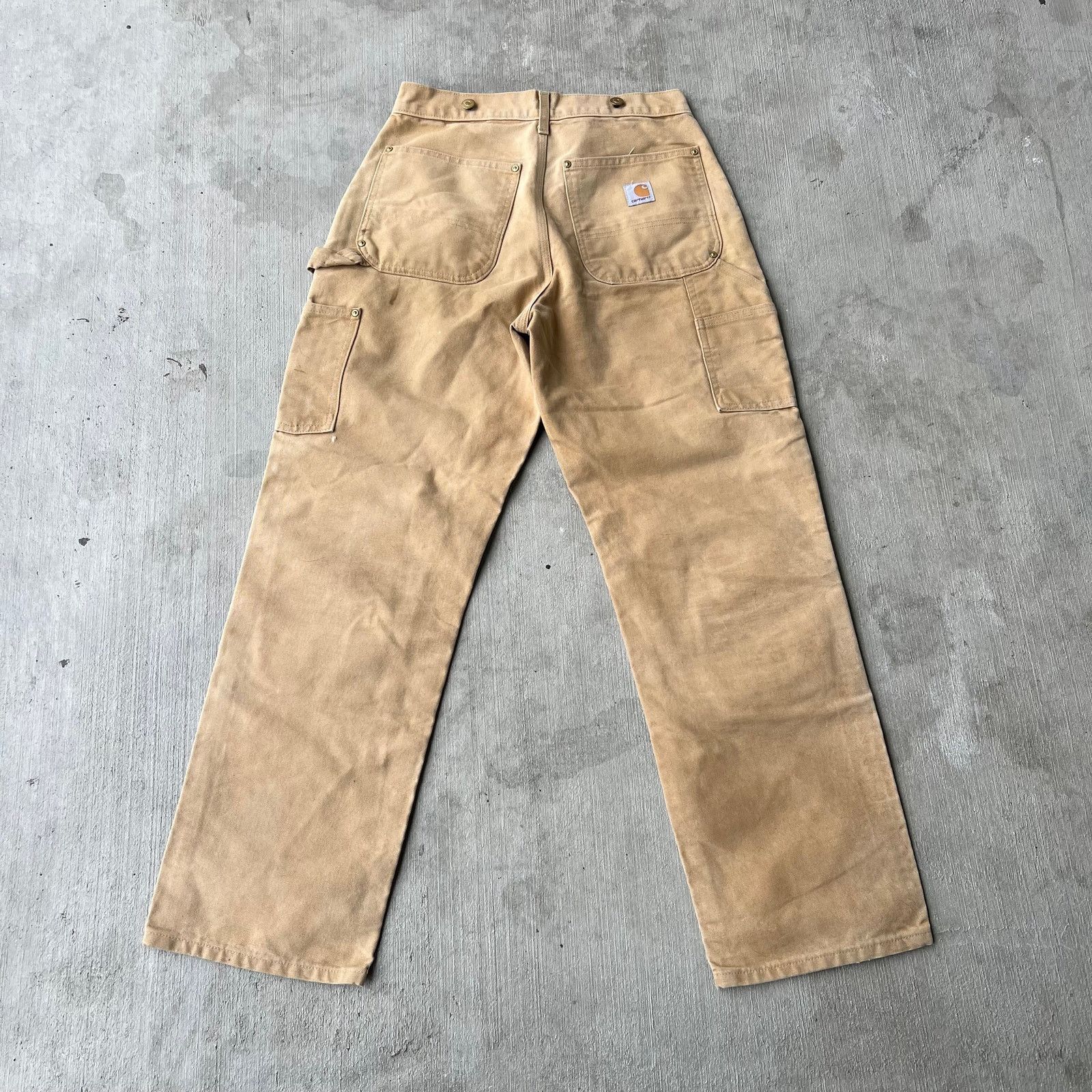 Carhartt brown double knee work wear carpenter pants