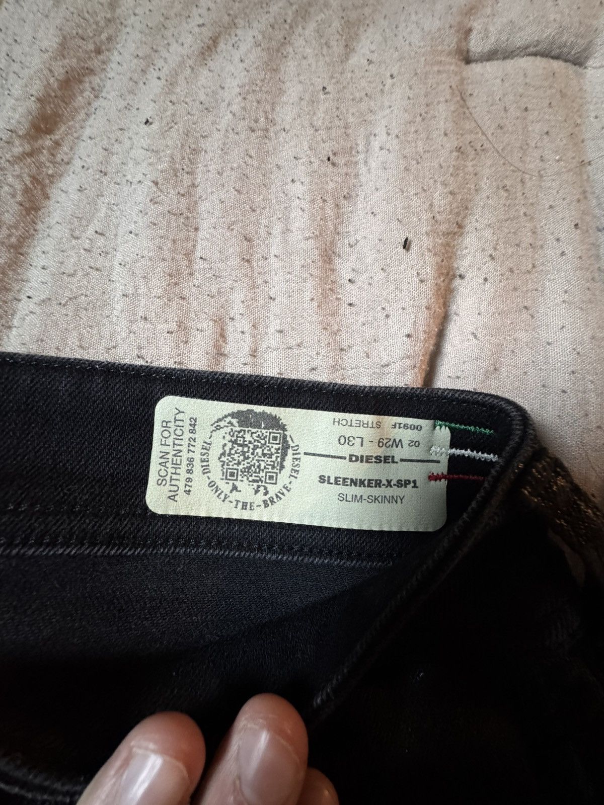 Diesel Diesel Black Jeans 2% Spandex Size US 29 - 5 Thumbnail