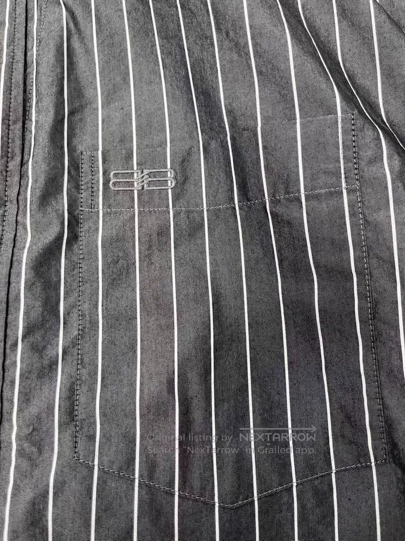 Balenciaga Balenciaga Striped Fake Two-Piece Button-Down Long Sleeve Size US S / EU 44-46 / 1 - 3 Thumbnail