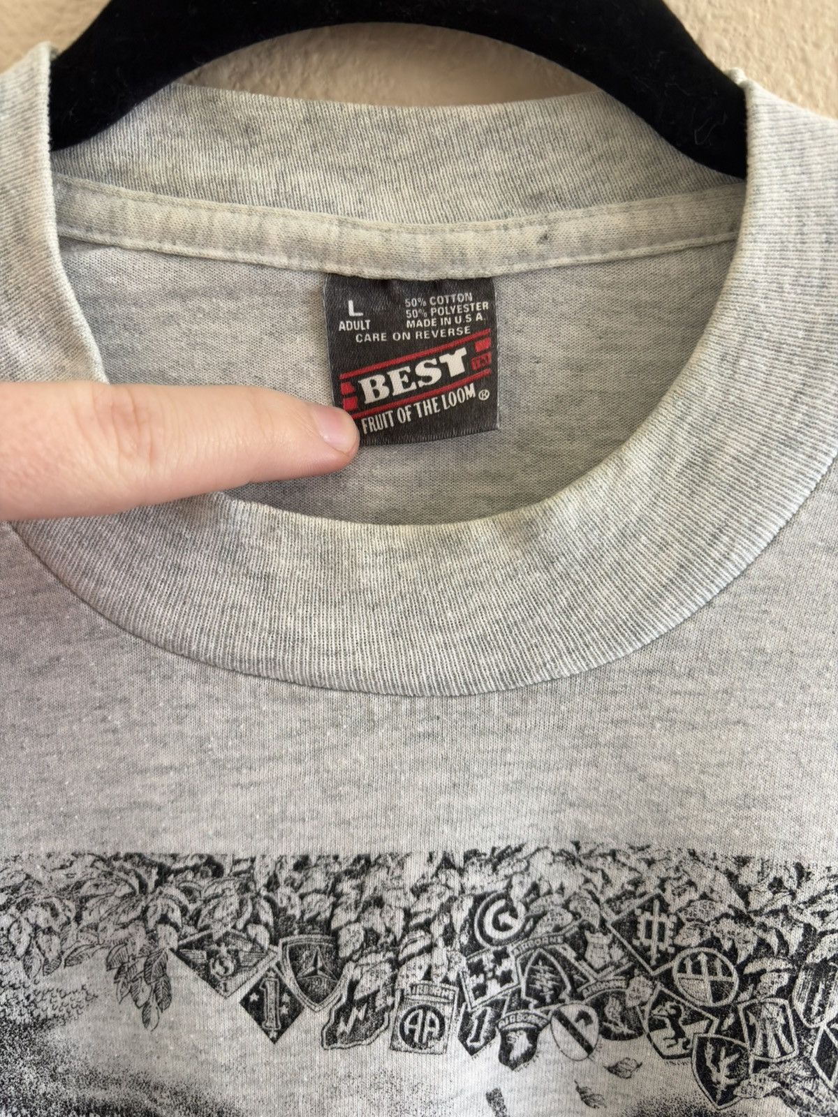 Vintage Vintage Grail Vietnam War Fears, Tears, Nightmares Art Tee Size US L / EU 52-54 / 3 - 5 Thumbnail