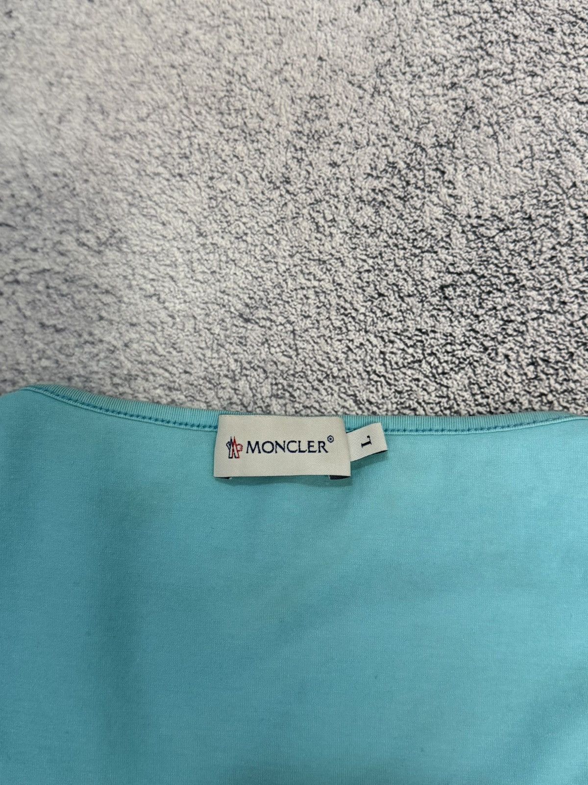Moncler Moncler Women V Neck Top Turquoise Stretch Long Sleeve L Size L / US 10 / IT 46 - 8 Thumbnail