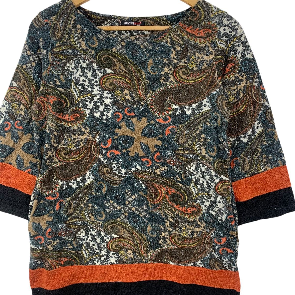 Other ANGEL PLUS TOKYO Paisley Over Print Blouse Shirt Top Spring Size S / US 4 / IT 40 - 5 Thumbnail