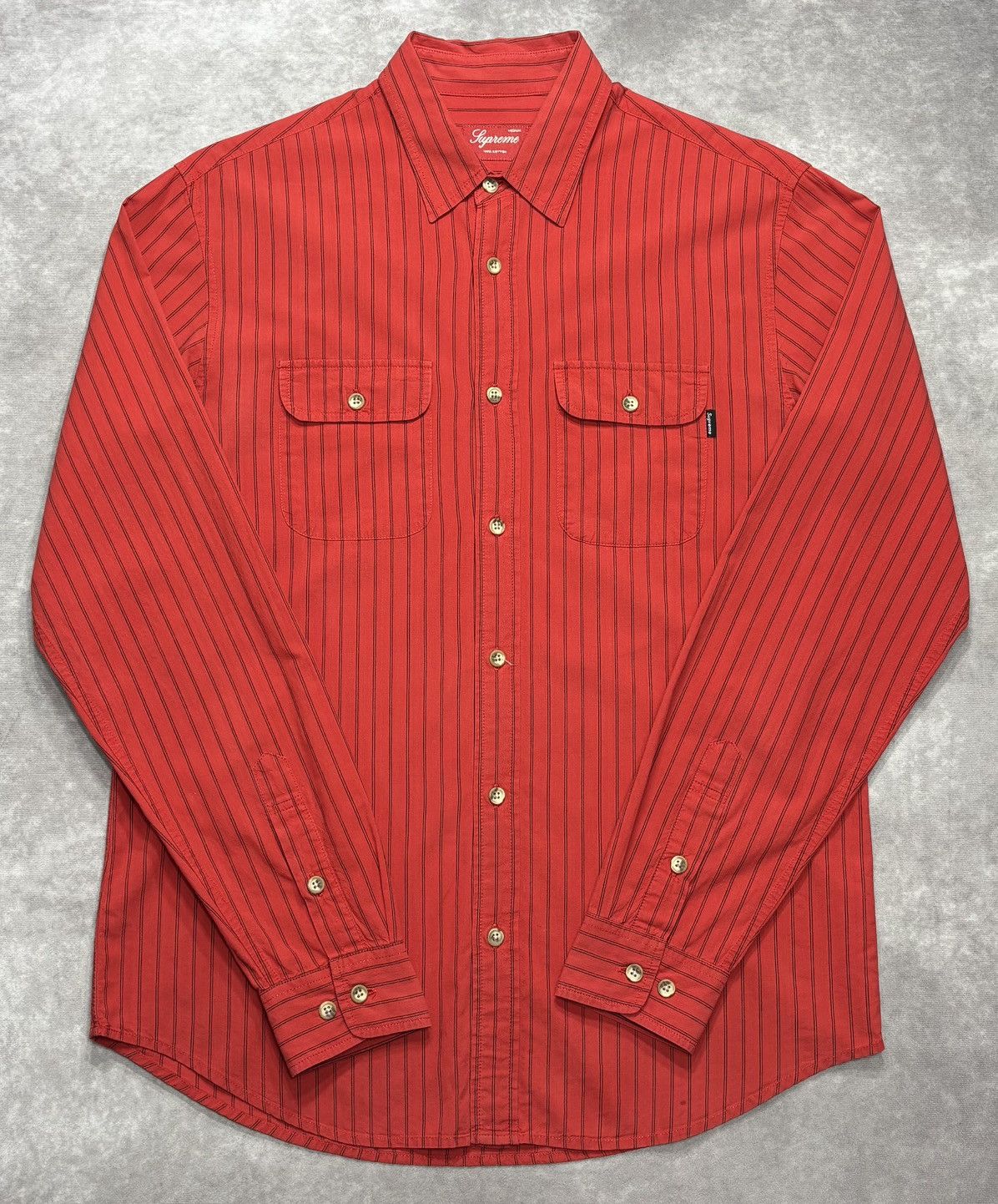 Supreme Vintage Supreme Pinstriped Button Up (SS09) Size US M / EU 48-50 / 2 - 1 Thumbnail