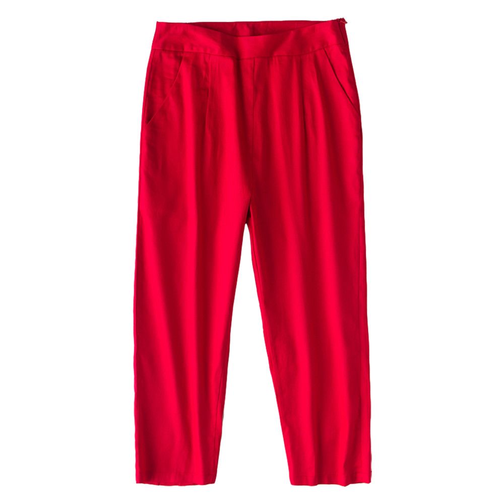 Other Red Color Calf-Length Casual Pencil Pants Size 30" / US 8 / IT 44 - 1 Thumbnail
