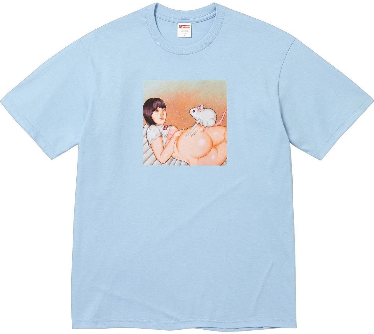 Supreme Supreme Mouse Tee Powder Blue SS25 Size US S / EU 44-46 / 1 - 1 Thumbnail