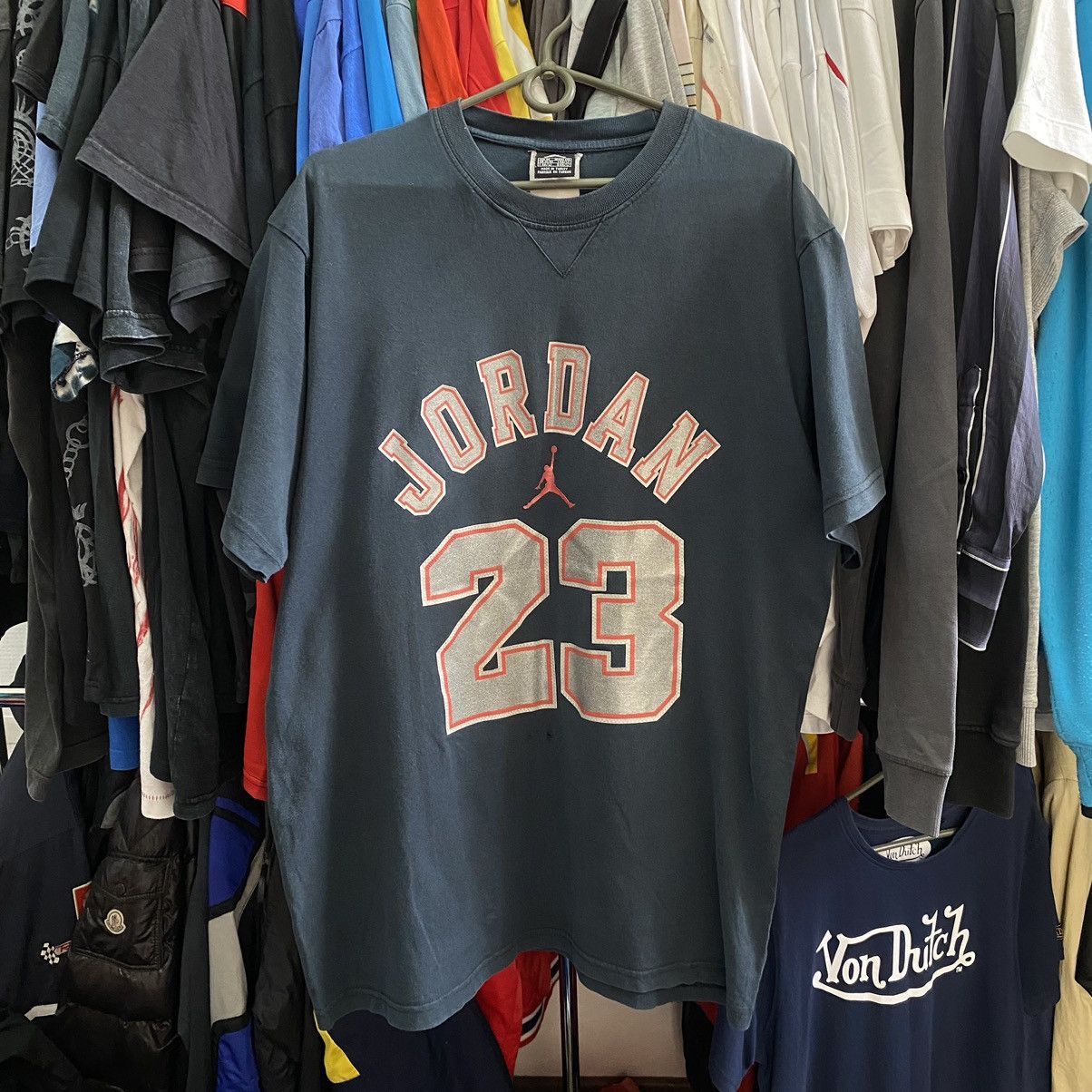 Jordan Brand Vintage Jordan 23 Big Centre logo 90’s Streetwear tee Size US M / EU 48-50 / 2 - 1 Thumbnail