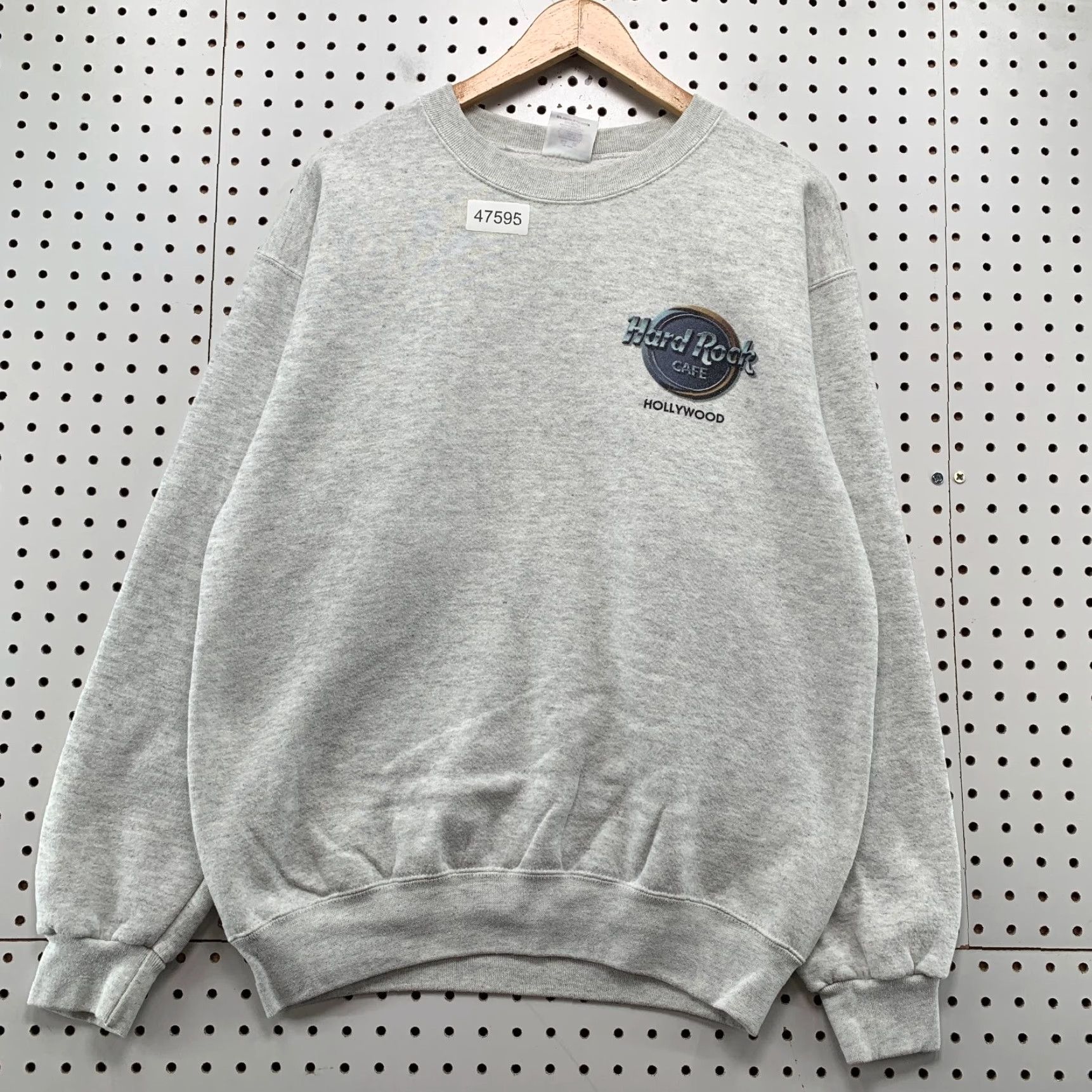 Hard Rock Cafe VINTAGE Hard Rock Cafe Hollywood Sweatshirt Men M Gray Fleece Crewneck USA Sweatshirt Mens Size US M / EU 48-50 / 2 - 2 Thumbnail