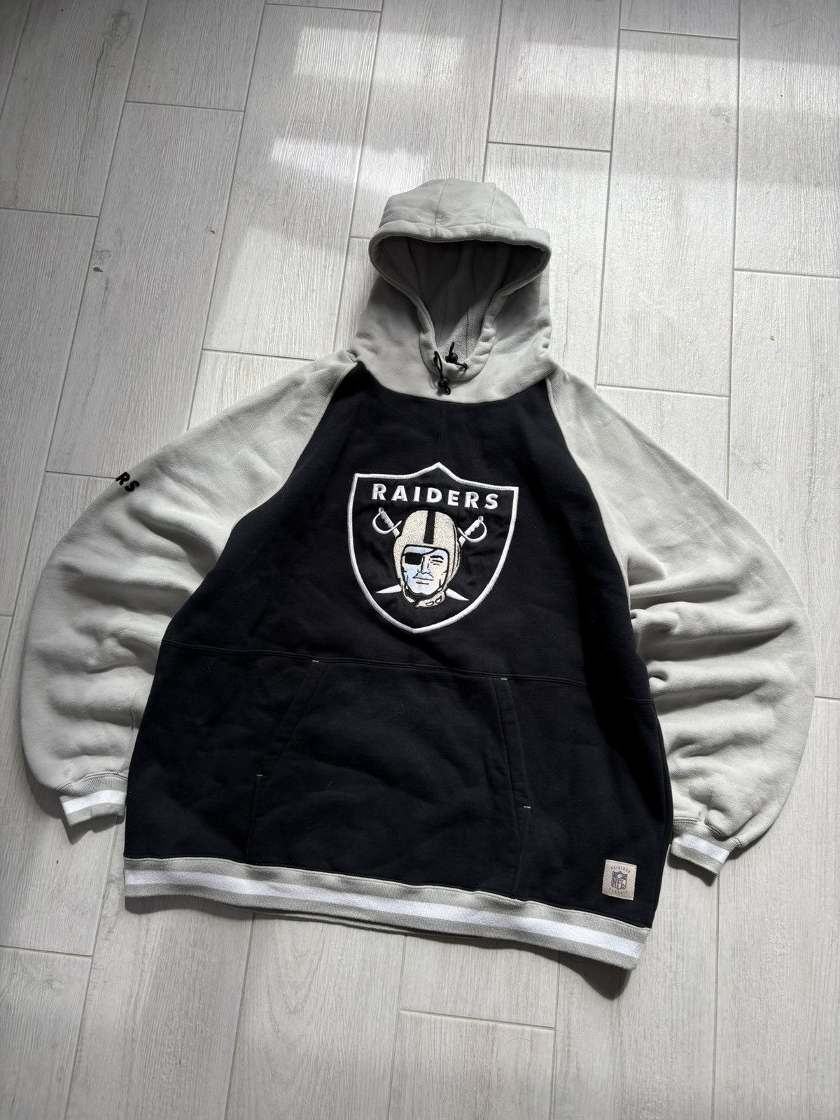 NFL Vintage Raiders Oversized Hoodie NFL Reebok Y2K 00’s Rap Size US XL / EU 56 / 4 - 1 Thumbnail