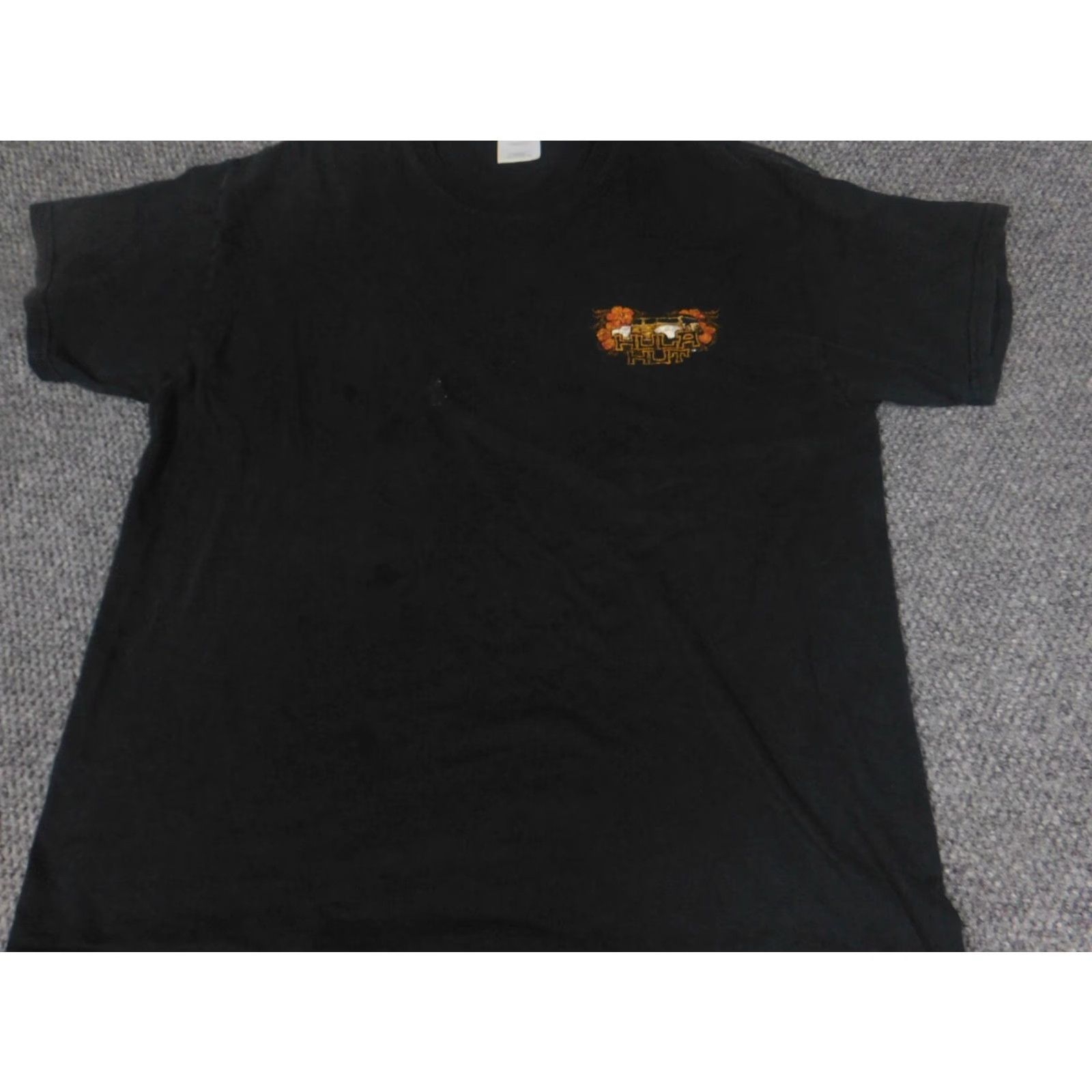 Hanes Hanes Lake Austin Mens Shirt XL Black Short Sleeve Crew Neck Logo T-Shirt Regular Breathable Vintage: No Size US XL / EU 56 / 4 - 3 Thumbnail