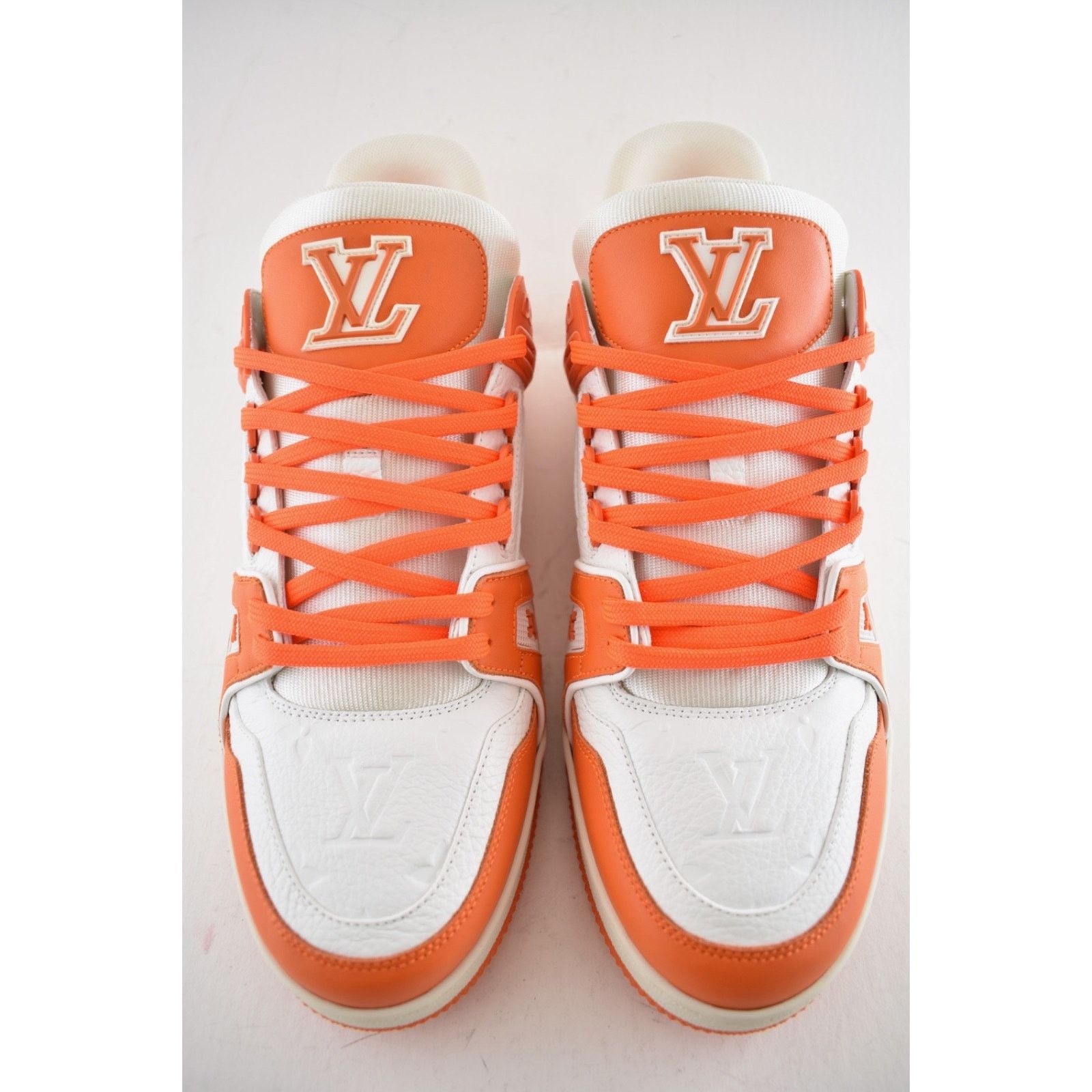Louis Vuitton Louis Vuitton Orange White Empreinte Leather Low Trainer Size US 9 / EU 42 - 7 Thumbnail