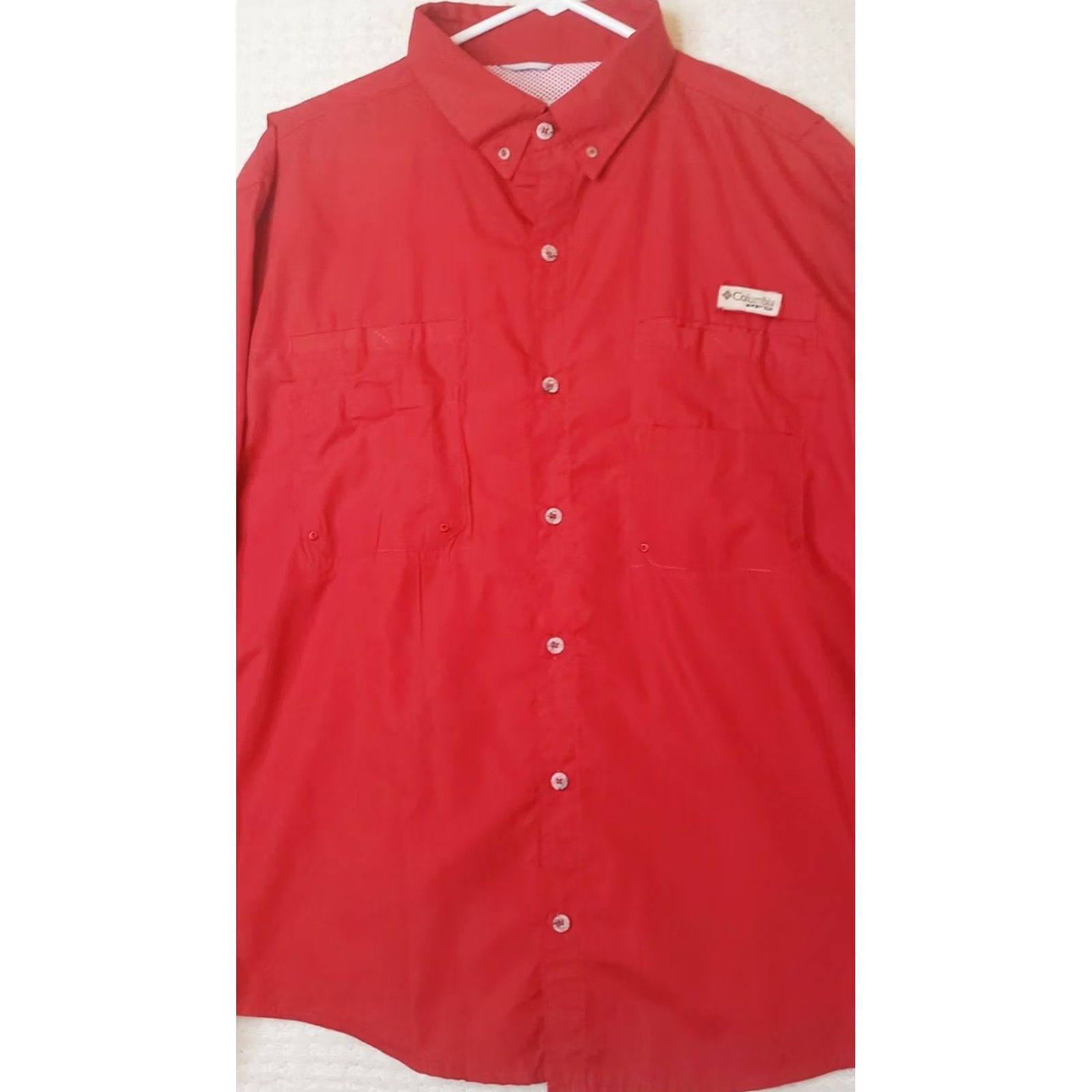 Vintage Columbia Omni-Shade Shirt Mens XL Red Vented Long Sleeve Outdoors Fishing Shirt Size US XL / EU 56 / 4 - 5 Thumbnail