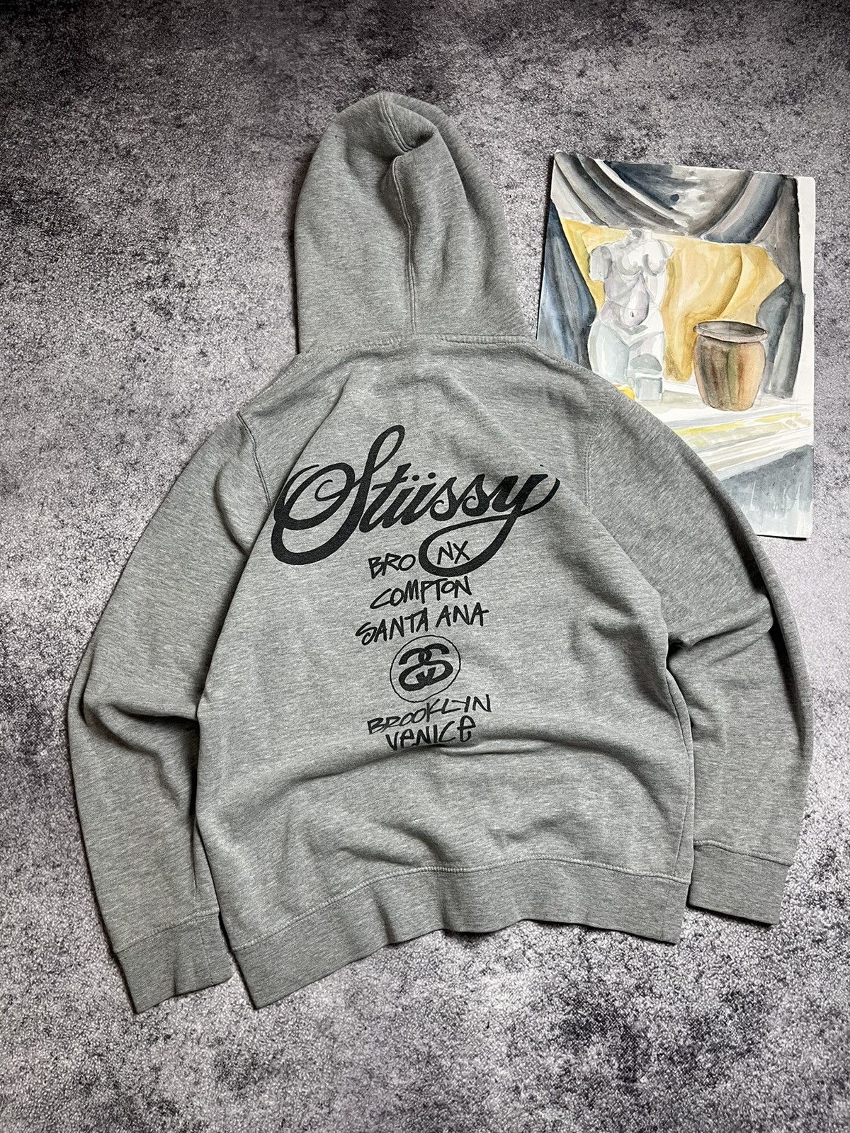 Made In Usa × Stussy × Vintage ?Stussy World Tour Big Logo 