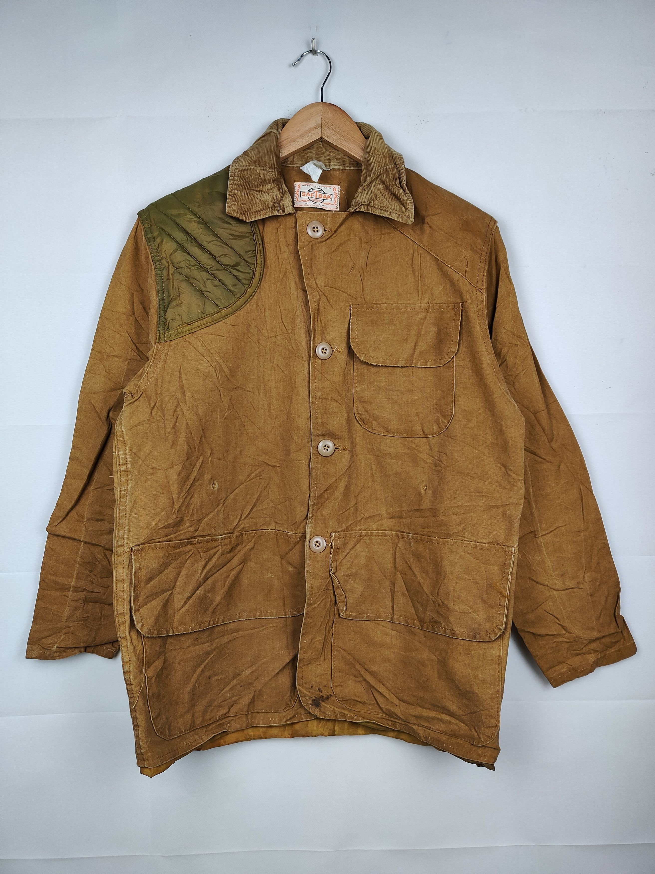SafTbak × Vintage VINTAGE 60s SAFTBAK HUNTING CHORE JACKET WATER REPELLENT Size US M / EU 48-50 / 2 - 1 Thumbnail