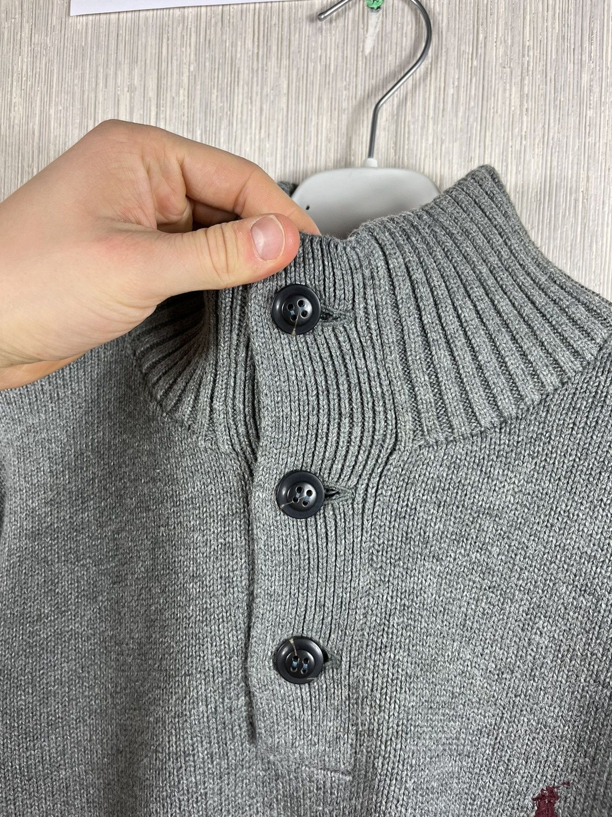 Polo Ralph Lauren × Ralph Lauren Polo Ralph Lauren vintage cotton sweater button up half zip Size US M / EU 48-50 / 2 - 10 Thumbnail