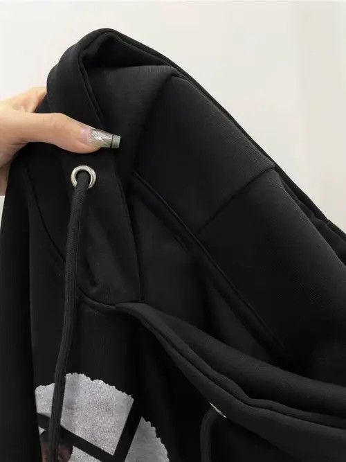 VIBE Hip Hop Street Retro Loose Casual Hooded Sweatshirt Size US L / EU 52-54 / 3 - 3 Thumbnail