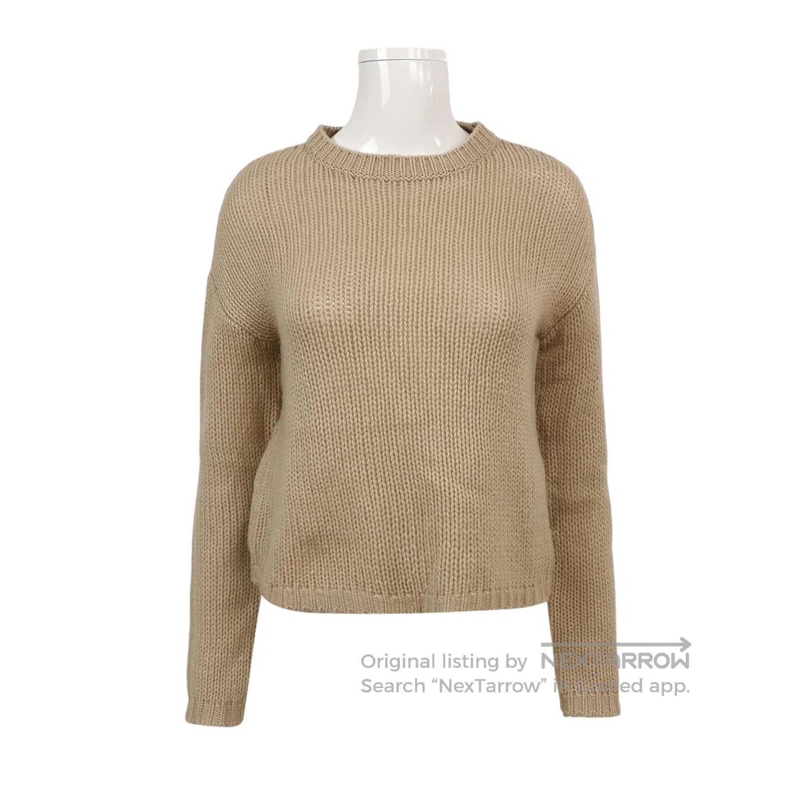 Weekend Max Mara Weekend Max Mara Beige Wool Crewneck Sweater M. Size M / US 6-8 / IT 42-44 - 1 Thumbnail