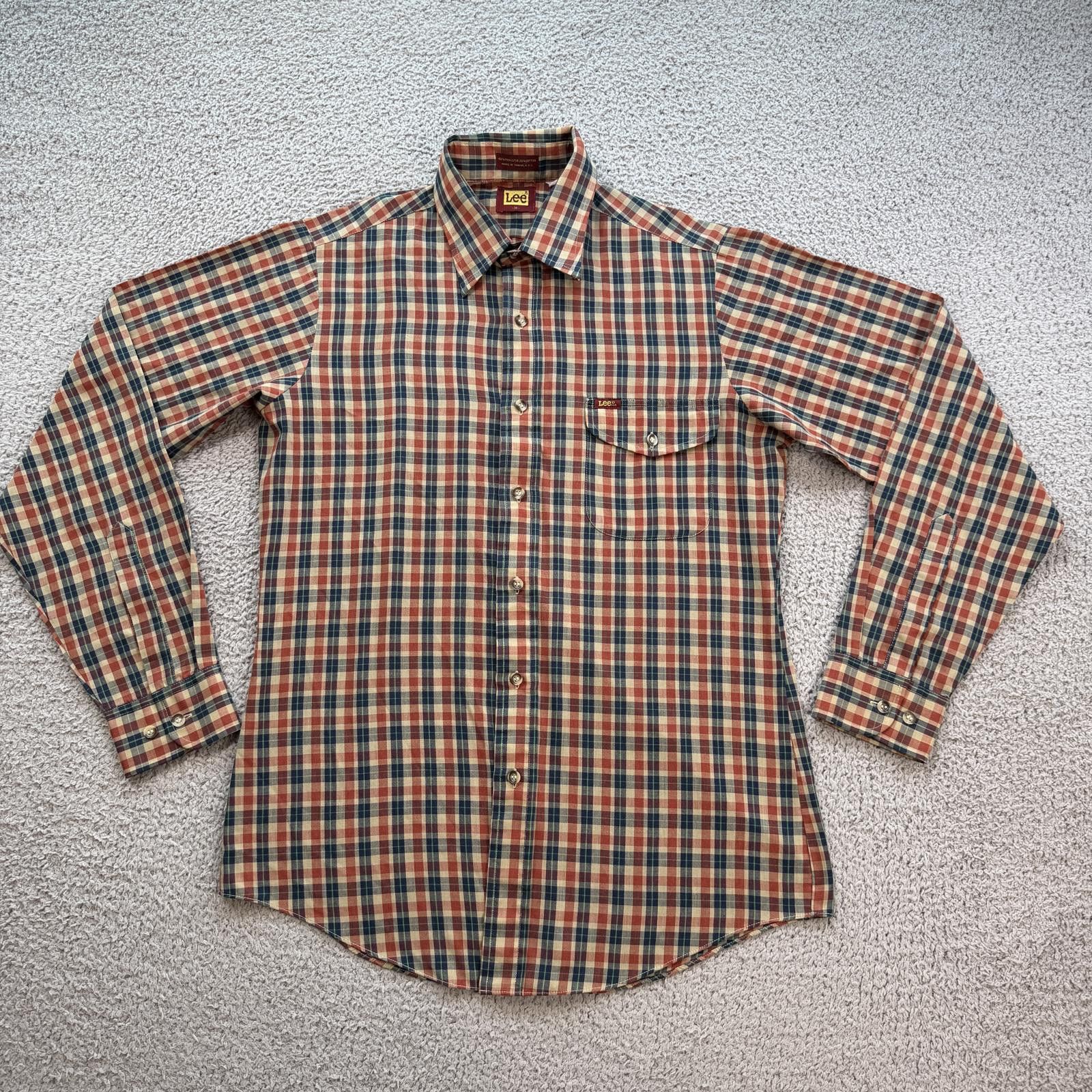 Lee Vintage Lee Plaid Button Up Shirt Mens M Check Long Sleeve Size US M / EU 48-50 / 2 - 1 Thumbnail