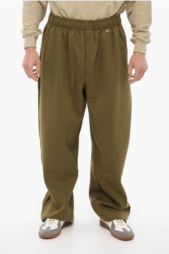 image of Ader Error 2-Pockets Casual Pants With Drawstring Waist in Green, Men's (Size 32)