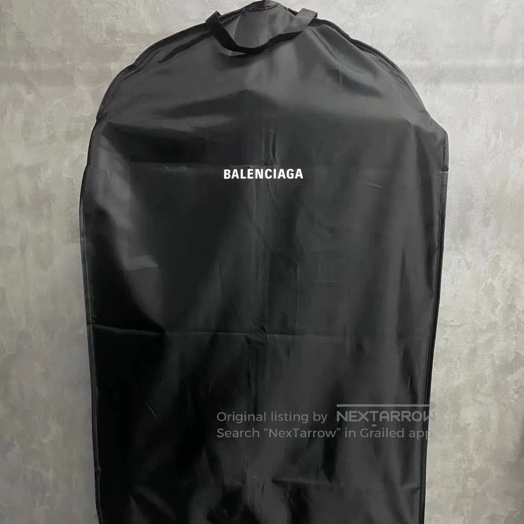 Balenciaga Balenciaga Black Logo Reflective Stripes Leather Jacket. Size US L / EU 52-54 / 3 - 8 Thumbnail