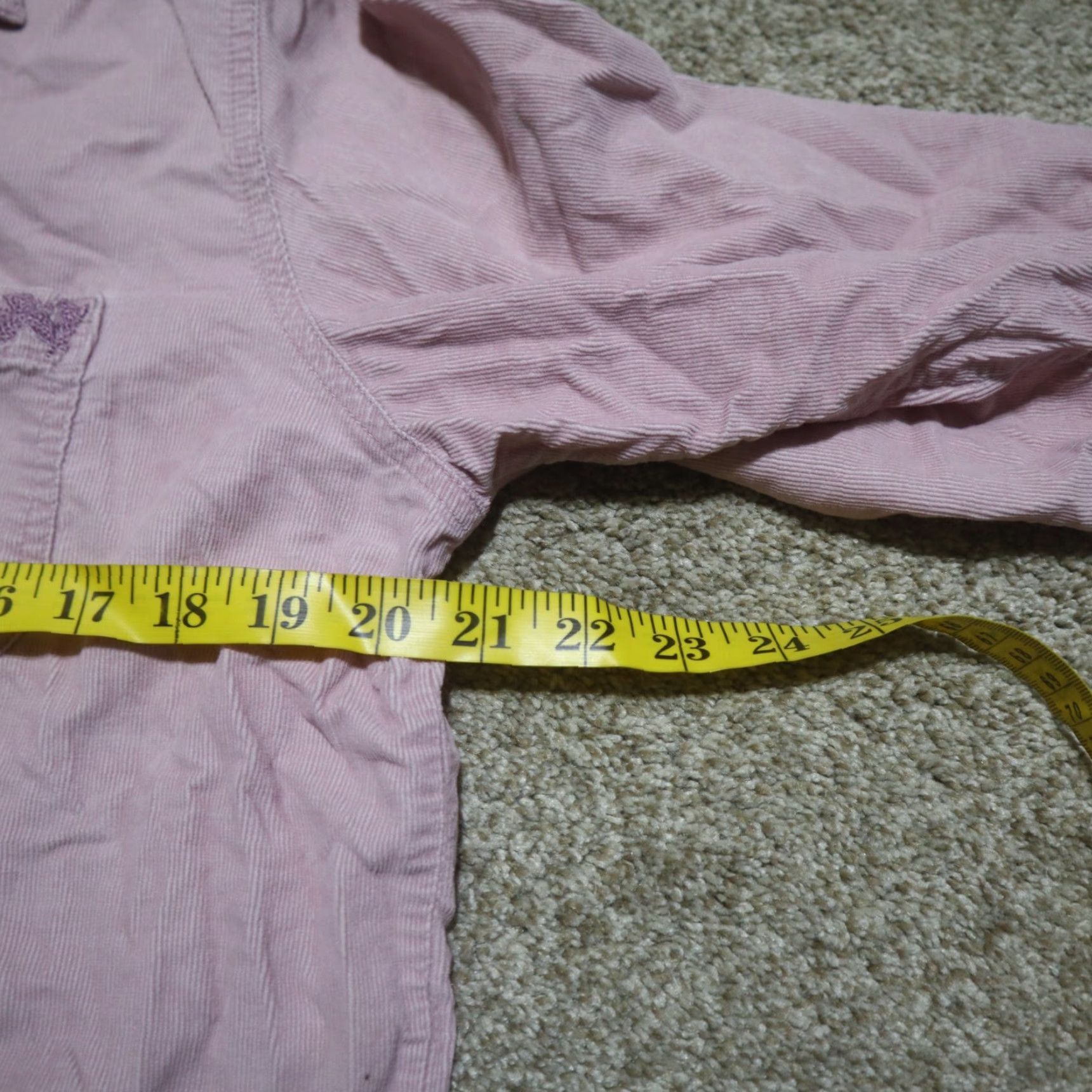 Vintage Lauren Brooke Shirt Women's L Large Light Pink Flowers Long Sleeve Button Up Women's Size L / US 10 / IT 46 - 5 Thumbnail