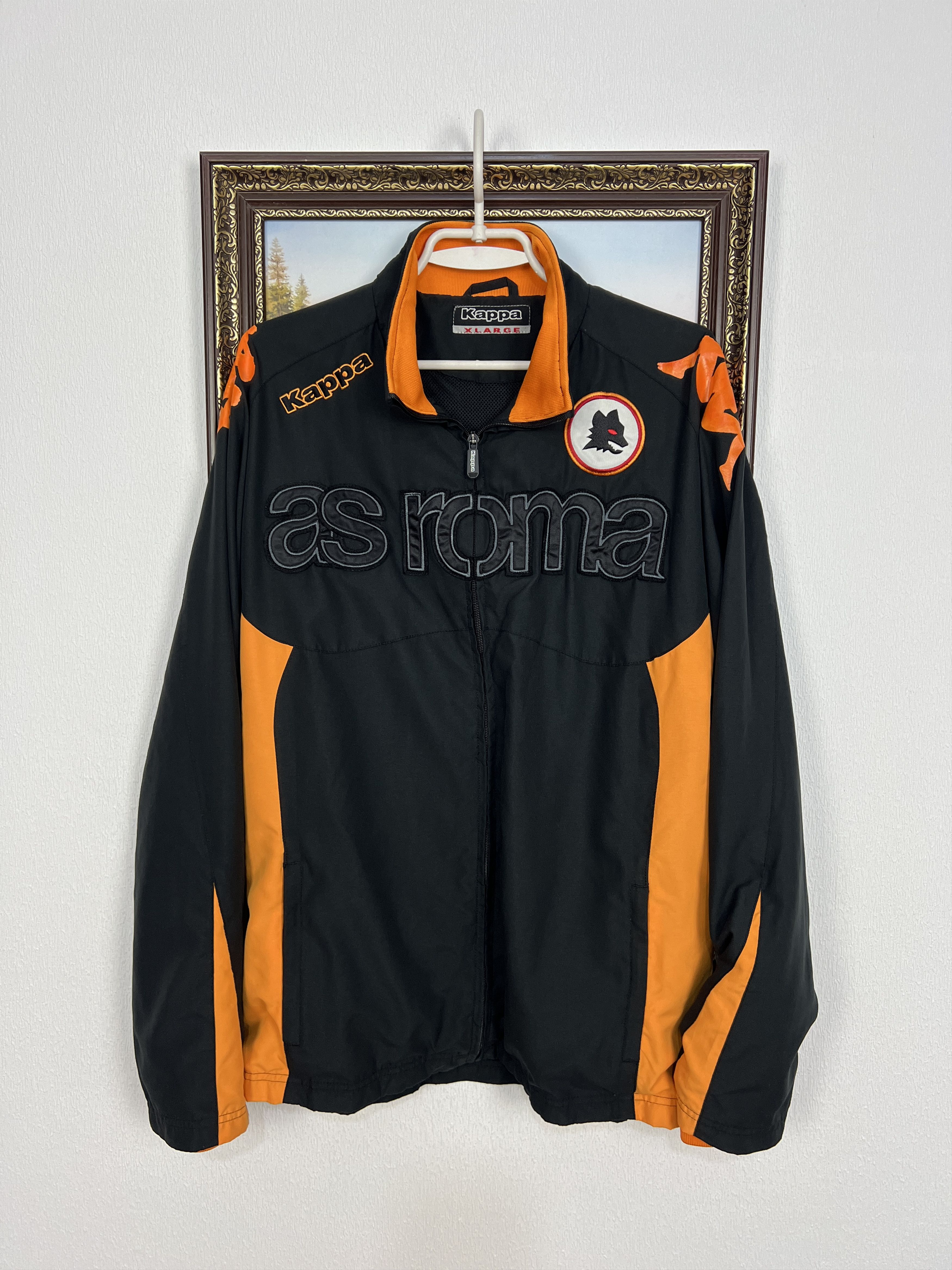 Kappa Vintage AS Roma Italy Kappa Soccer Track Jacket Blockcore