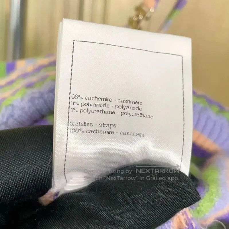 Chanel Chanel Lavender Cashmere Sleeveless Cropped Top . Size S / US 4 / IT 40 - 9 Thumbnail