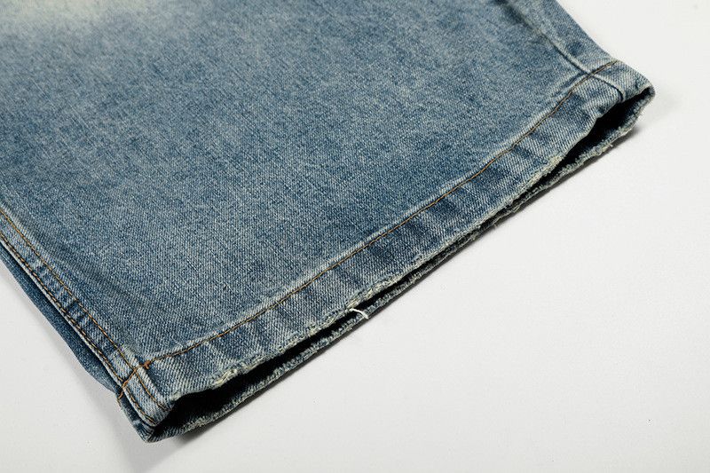 Jean Retro washed casual button-down jeans for men Size US 32 / EU 48 - 6 Thumbnail