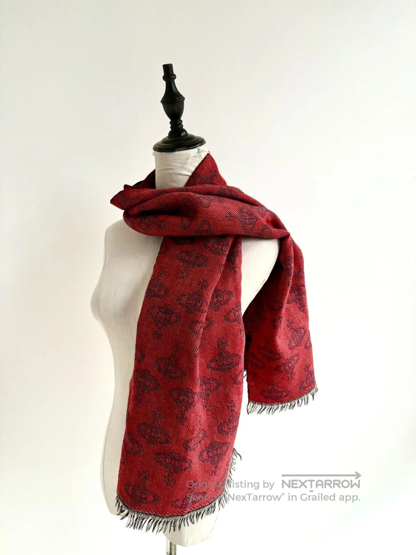 Vivienne Westwood Vivienne Westwood Vintage Red Saturn Scarf. Size ONE SIZE - 1 Thumbnail