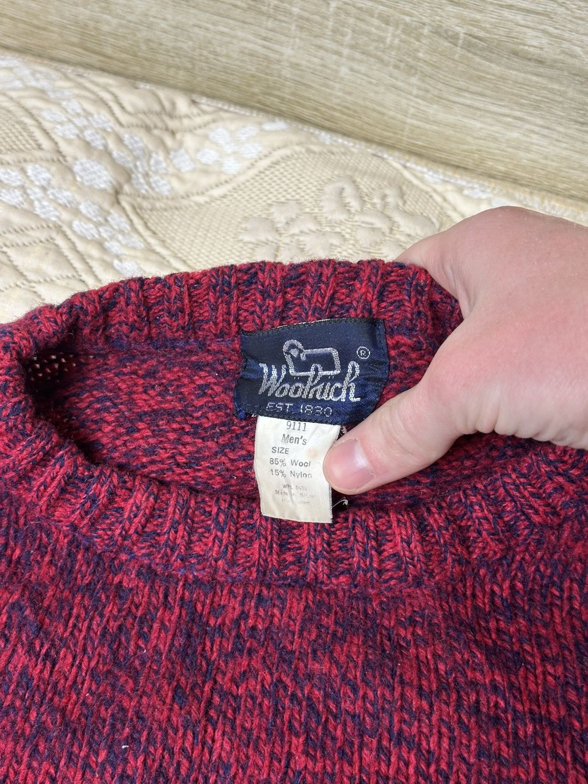 Woolrich Woolen Mills 🔥 Vintage 70s Woolrich Wool Knit Sweater Pullover Wool Retro Size US S / EU 44-46 / 1 - 3 Thumbnail