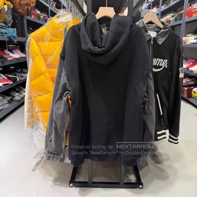Balenciaga Balenciaga Denim Patchwork Zip-Up Hoodie Jacket Size US M / EU 48-50 / 2 - 6 Thumbnail