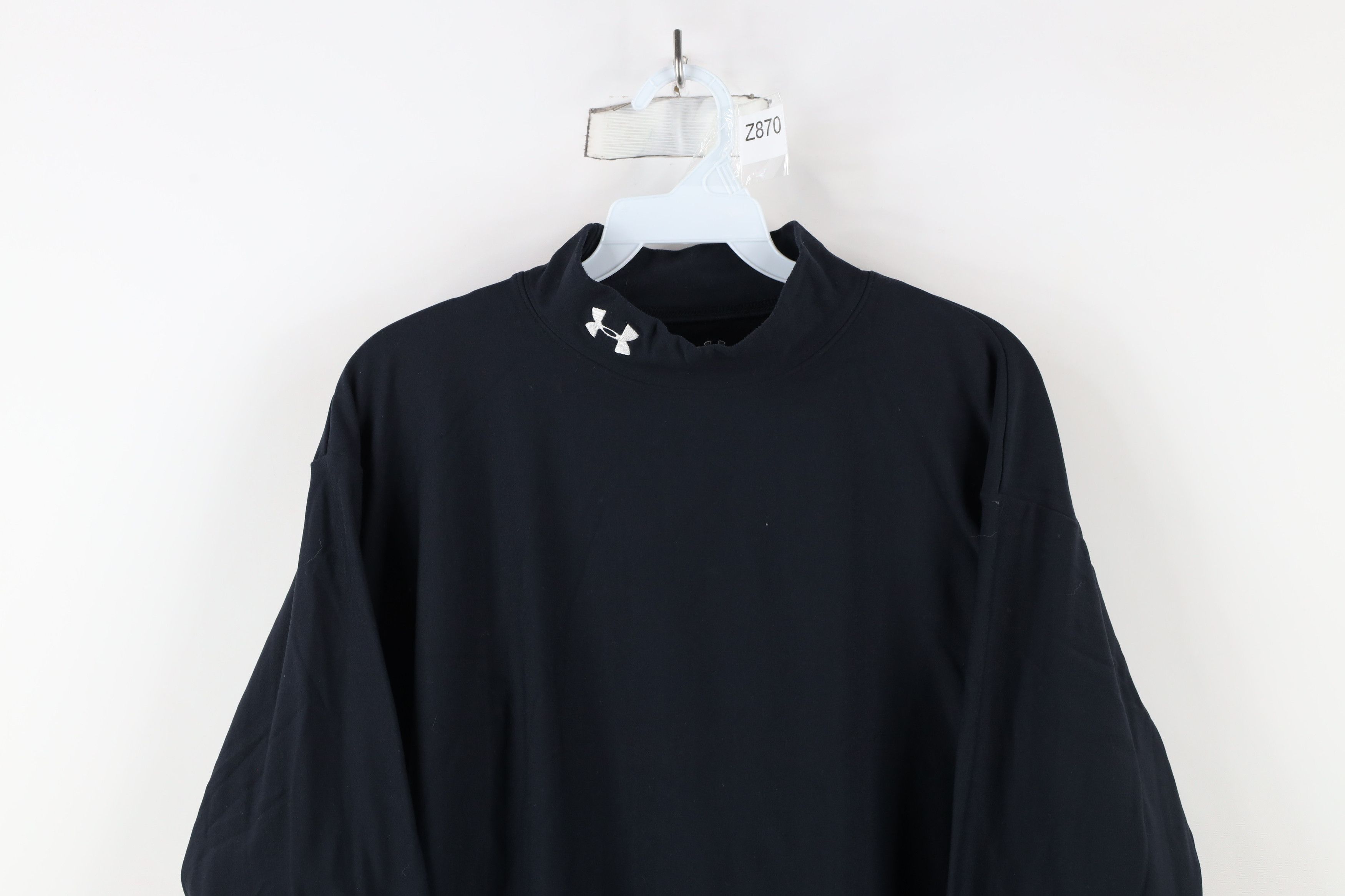 Under Armour × Vintage Under Armour Compression Training Mock Neck T-Shirt Black Size US XXL / EU 58 / 5 - 2 Thumbnail