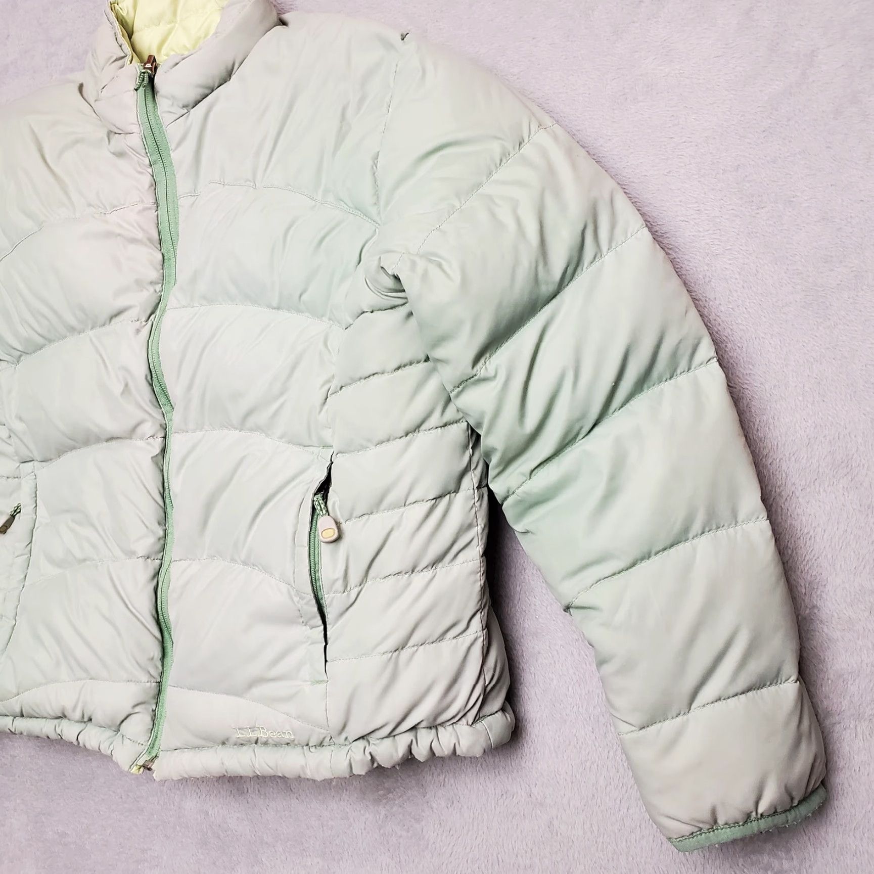 Vintage LL BEAN Down Jacket Womens Large Green Puffer Reversible Outdoors Ski Snowboard Jacket Womens L Green Puffer Reversible Down Jacket LL BEAN Size L / US 10 / IT 46 - 7 Thumbnail